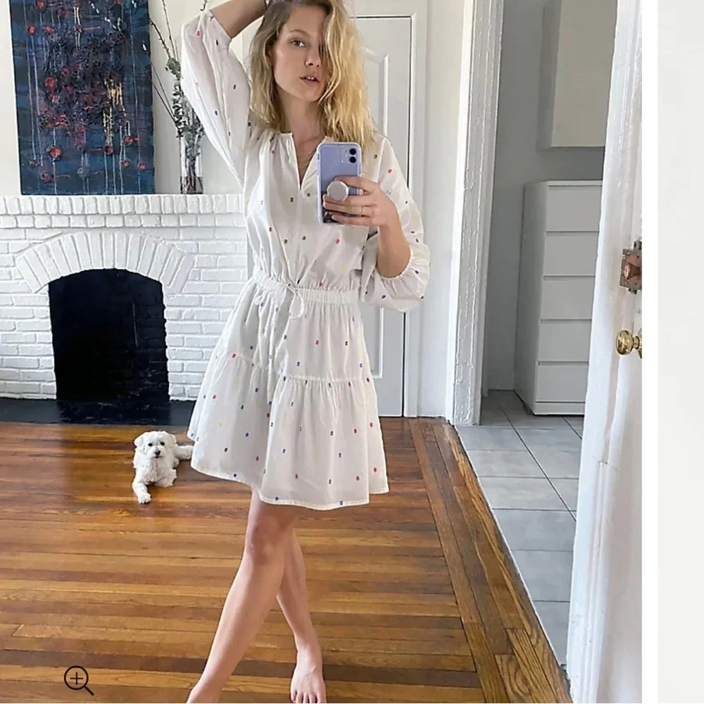 Lou & Grey Rainbow Clip long Sleeve Shirtdress Size XS - Picture 1 of 9